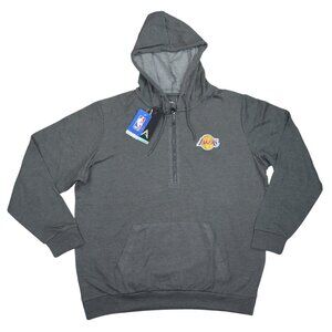 Los Angeles Lakers NBA Basketball Antigua 1/4 Zip Pullover Hoodie Sweatshirt NWT